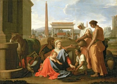 Die Rast auf der Flucht nach Ägypten von Nicolas Poussin